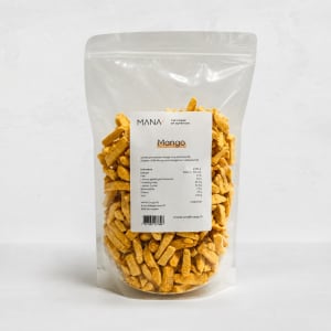 Gefriergetrocknete Mango Sticks im Beutel
